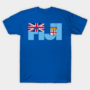 Fiji flag stencil T-Shirt